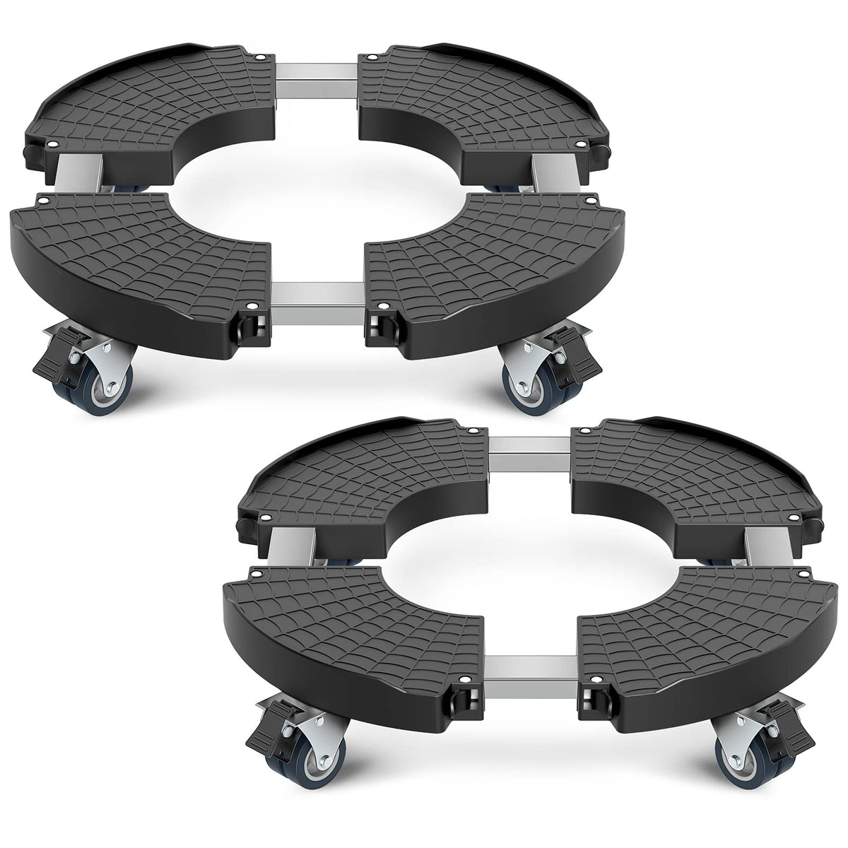 VANCASTLE front view assembled caddy showing stability and mobility