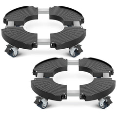 VANCASTLE front view assembled caddy showing stability and mobility