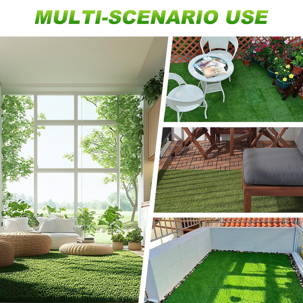 VANCASTLE pet playing on turf demonstrating pet-safe material and easy cleaning advantage