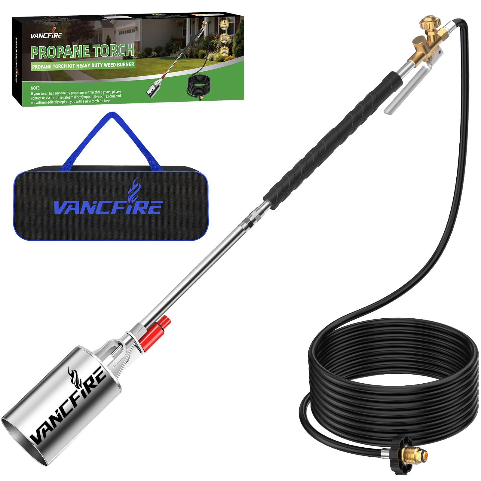 VANCFIRE torch full kit front view shows complete equipment and portability benefits