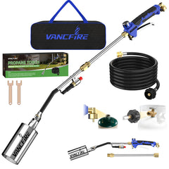 VANCFIRE torch front view showing assembled tool and controls for clear use