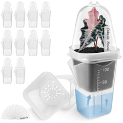 Vandorelle front view of 12-pack propagation pots showing compact useful kit