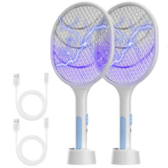 VANELC front view of racket and base showing compact design and convenience