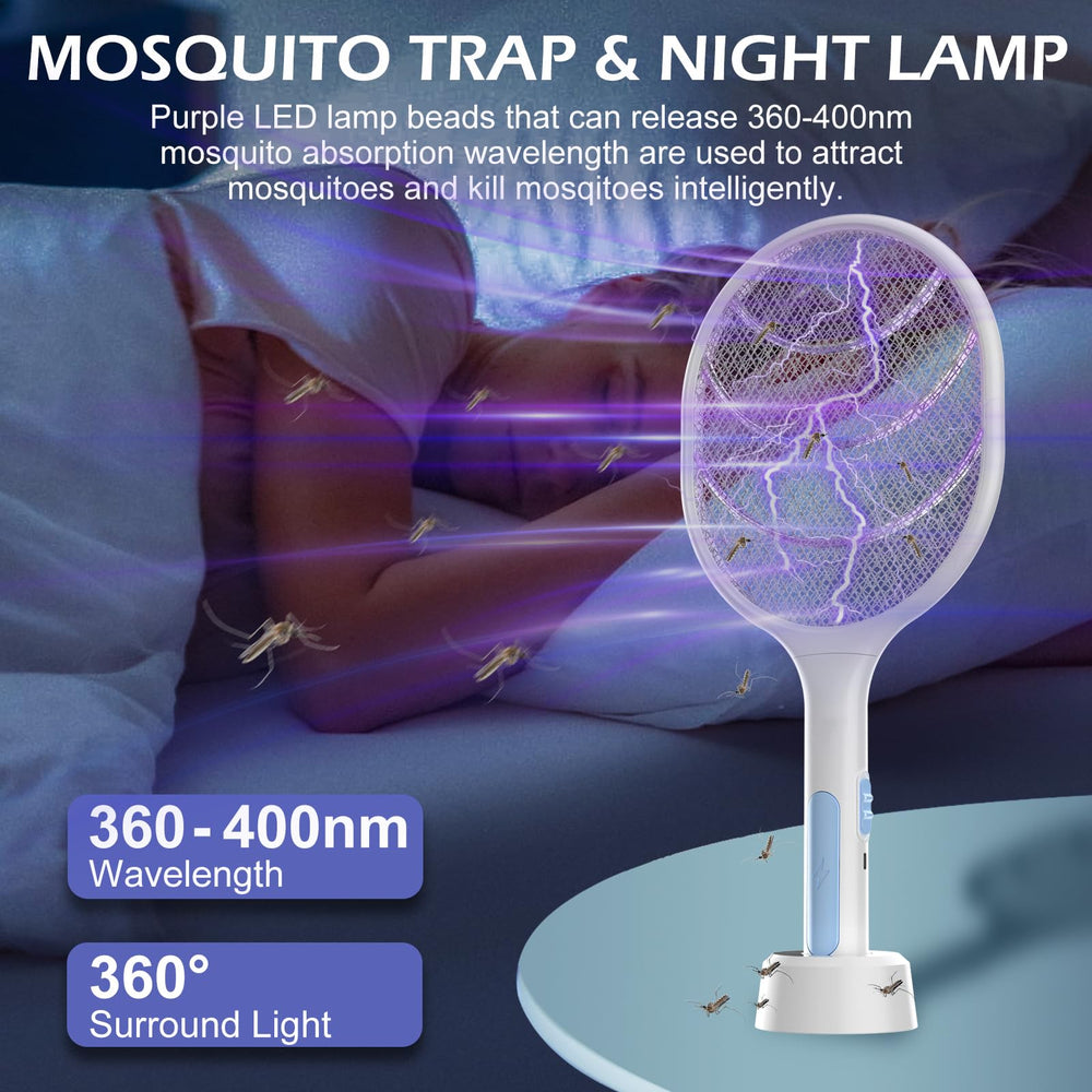 VANELC LED attractant base lit to draw mosquitoes for hands-free trapping