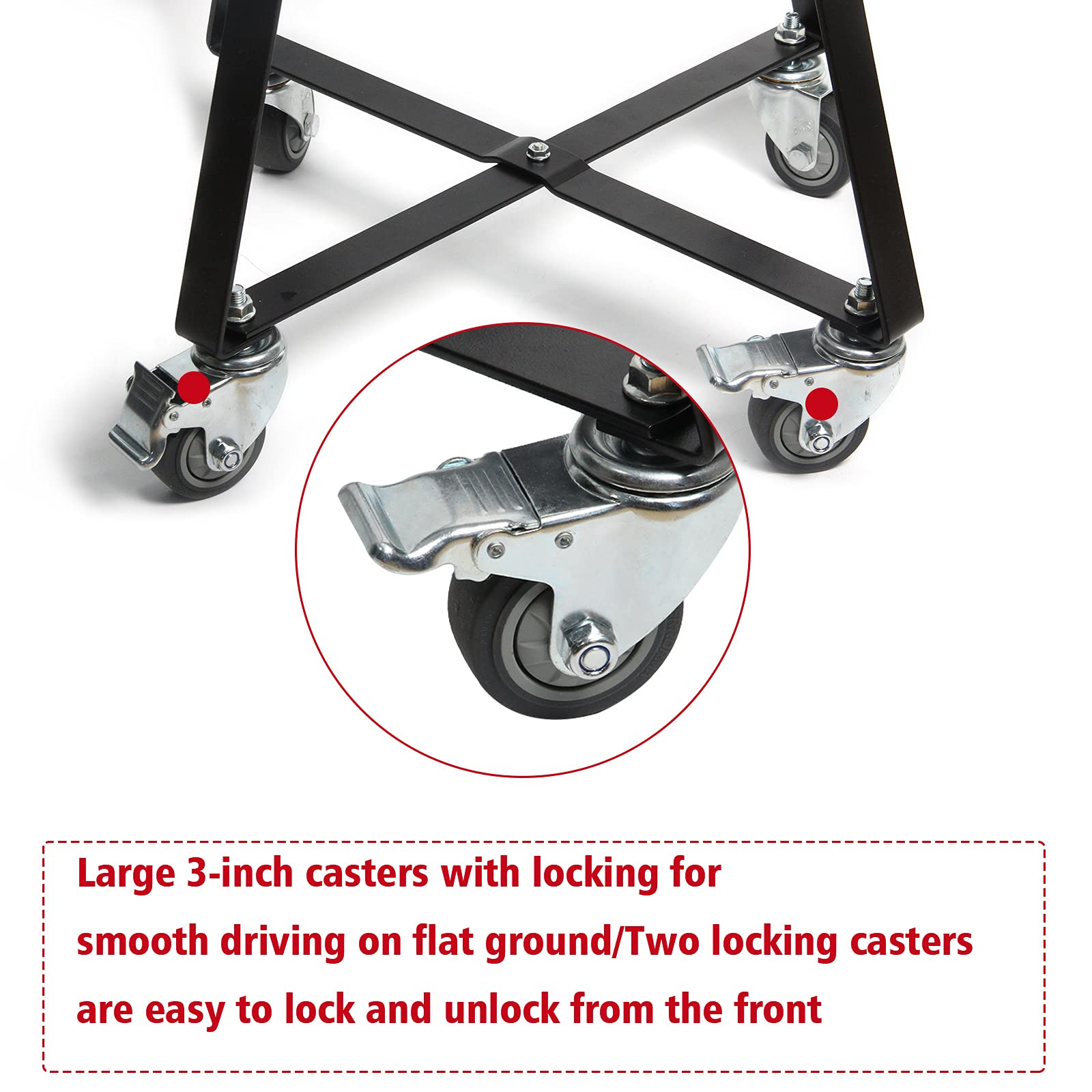 Vankey cart with Kamado Joe Junior in use showing easy repositioning benefit