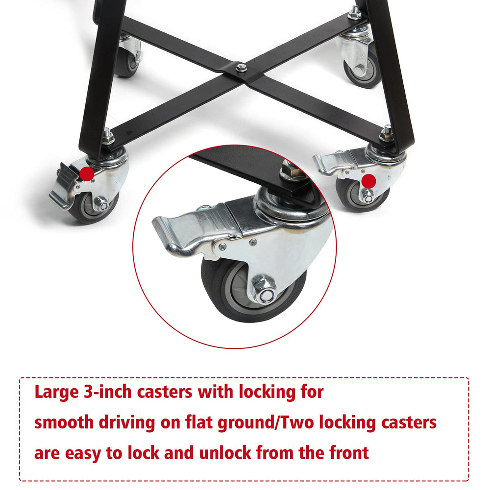 Vankey cart with Kamado Joe Junior in use showing easy repositioning benefit