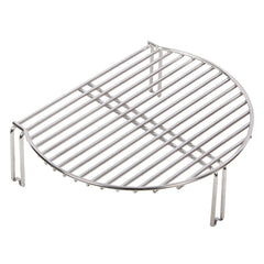 Vankey front view assembled in kamado showing added cooking area and increased capacity