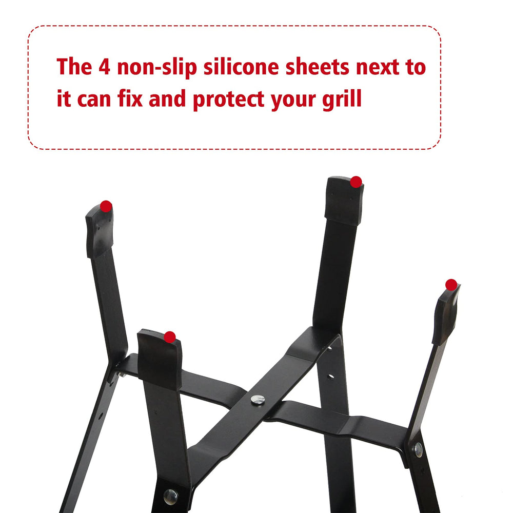 Vankey silicone pad under grill protecting Kamado Joe Junior from scratches