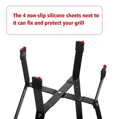 Vankey silicone pad under grill protecting Kamado Joe Junior from scratches