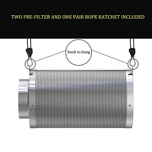 vanleno 4 inch filter side profile illustrating slim durable aluminum caps benefit