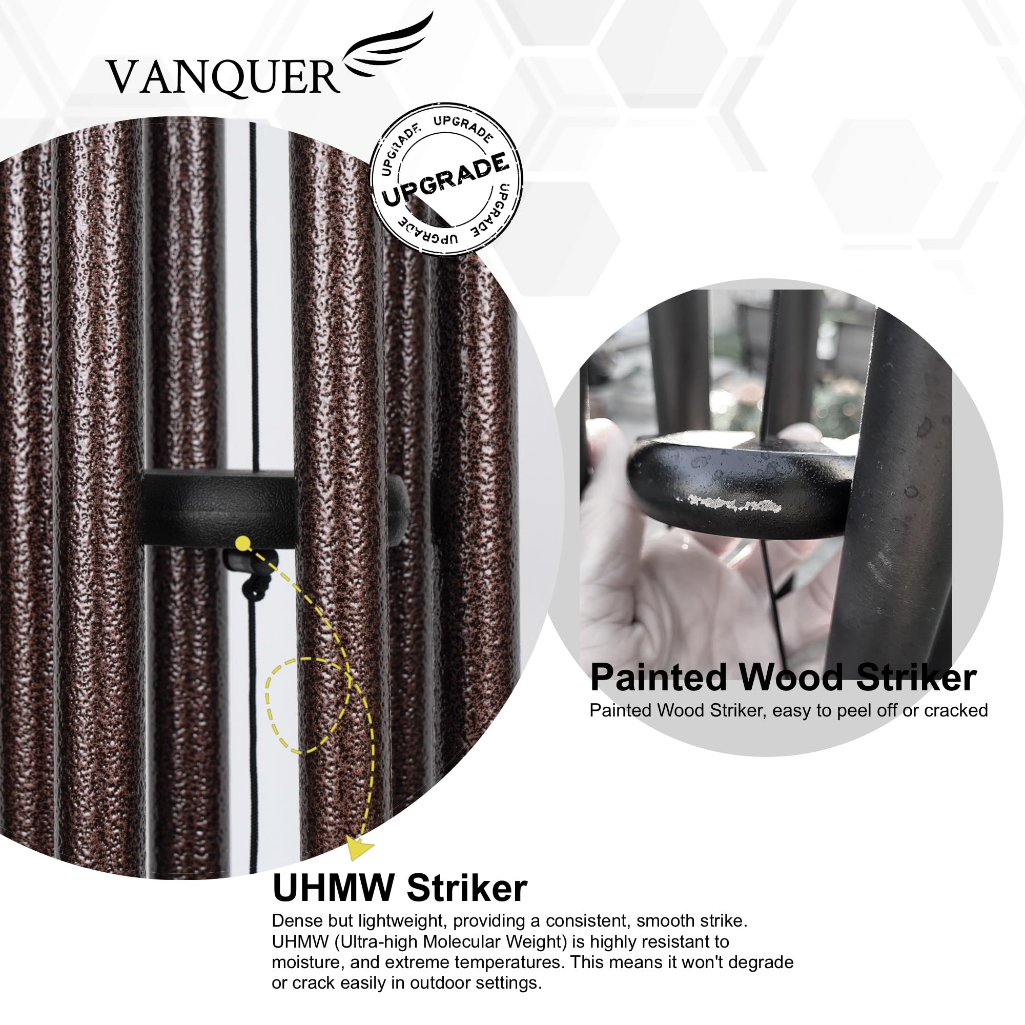 Vanquer copper vein finish close-up offering elegant garden styling