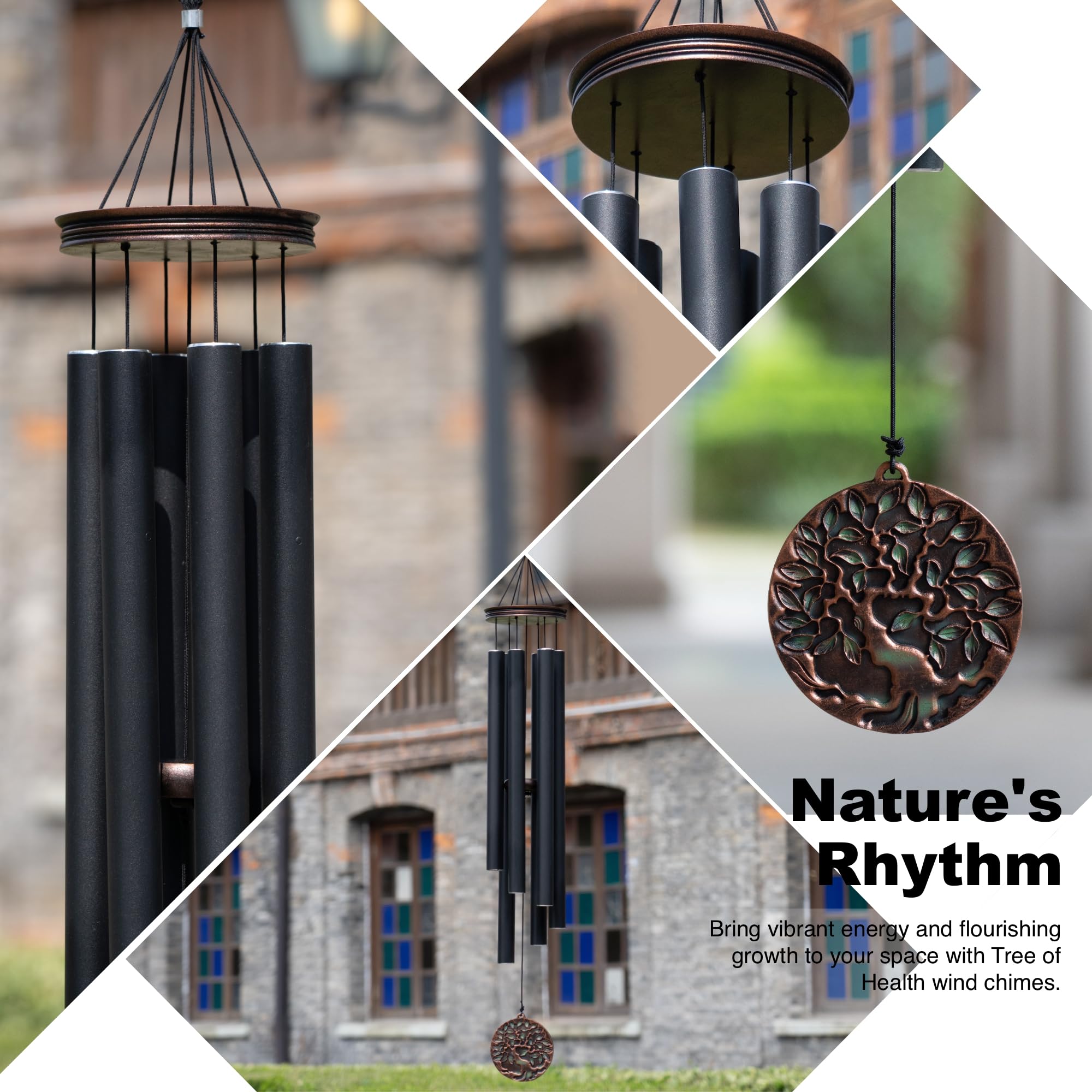 Vanquer chime packaged for gift giving showing secure box and presentation