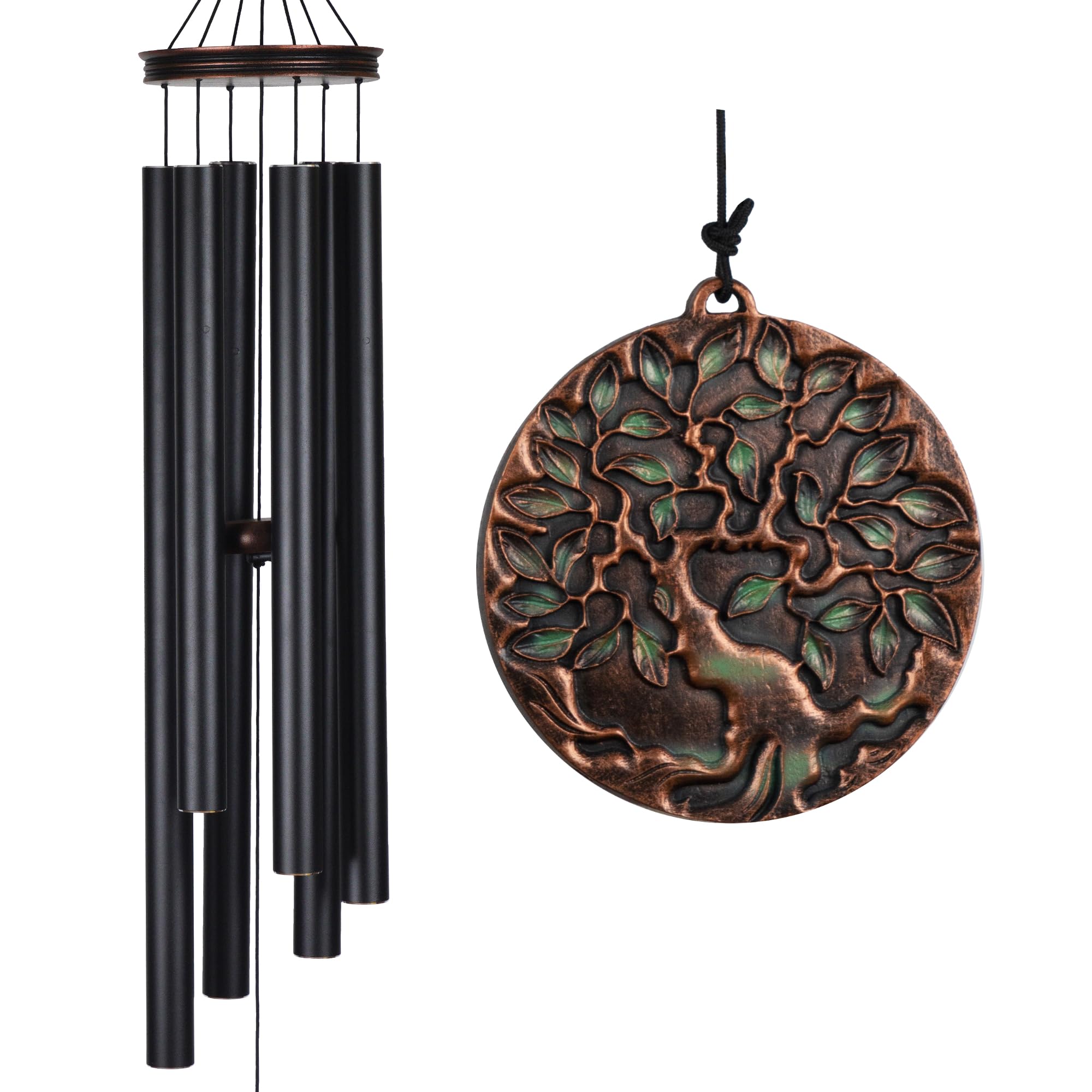 Vanquer Tree of Life front view showing vintage black finish and elegant silhouette