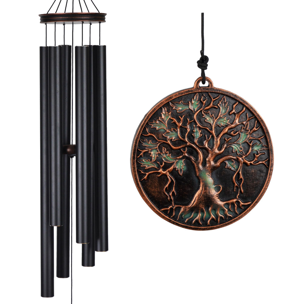 Vanquer front view showing Tree of Life and vintage black finish, enhances outdoor style