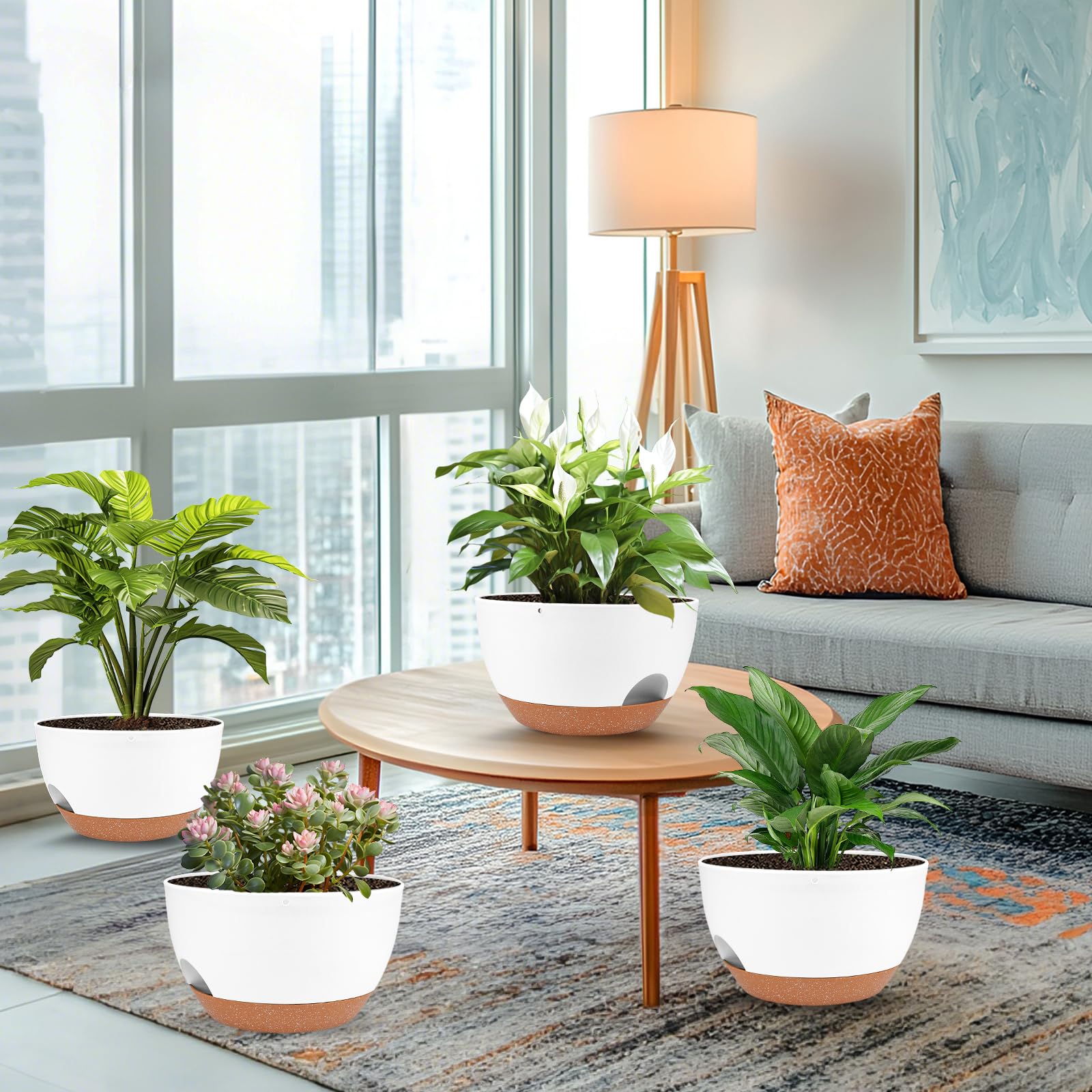 Vanslogreen pot with herbs on kitchen sill enabling easy harvesting benefit