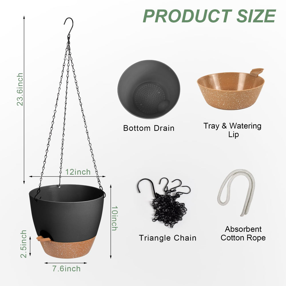 Vanslogreen removable tray filled with water showing self-watering reservoir benefit while away