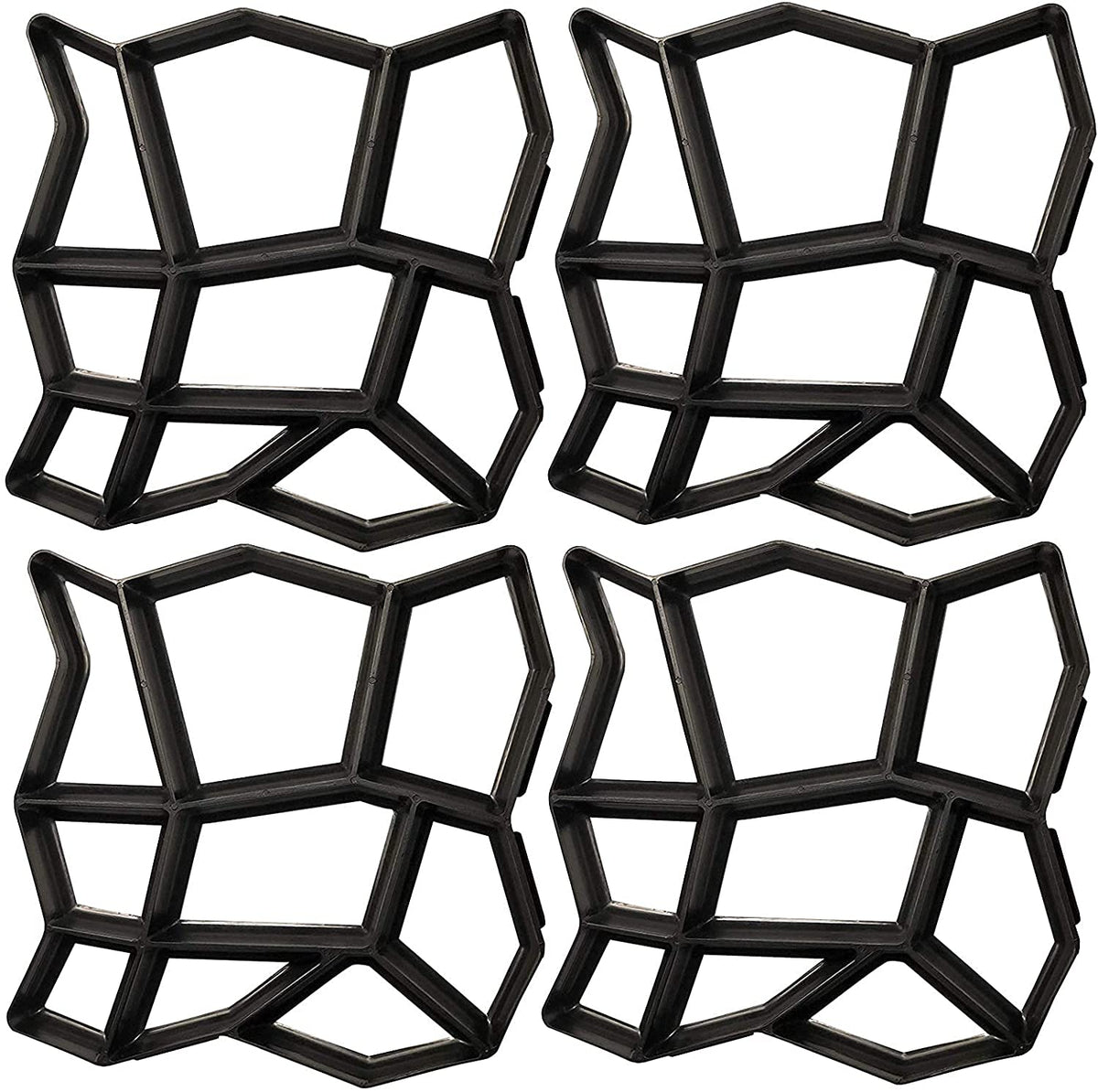 VanSmaGo front view of the four-pack mold set showing compact packaging and durable plastic for easy projects