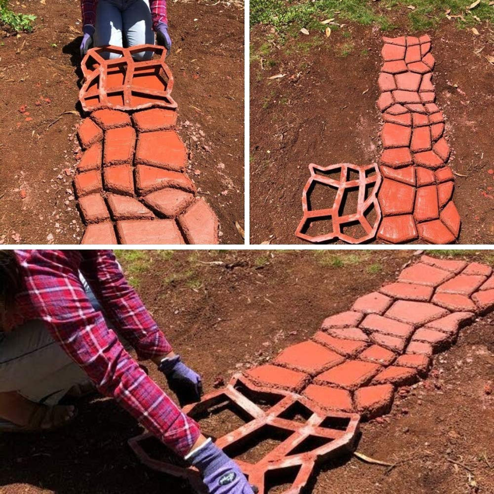 VanSmaGo pathway installation on patio showing cohesive garden design benefit