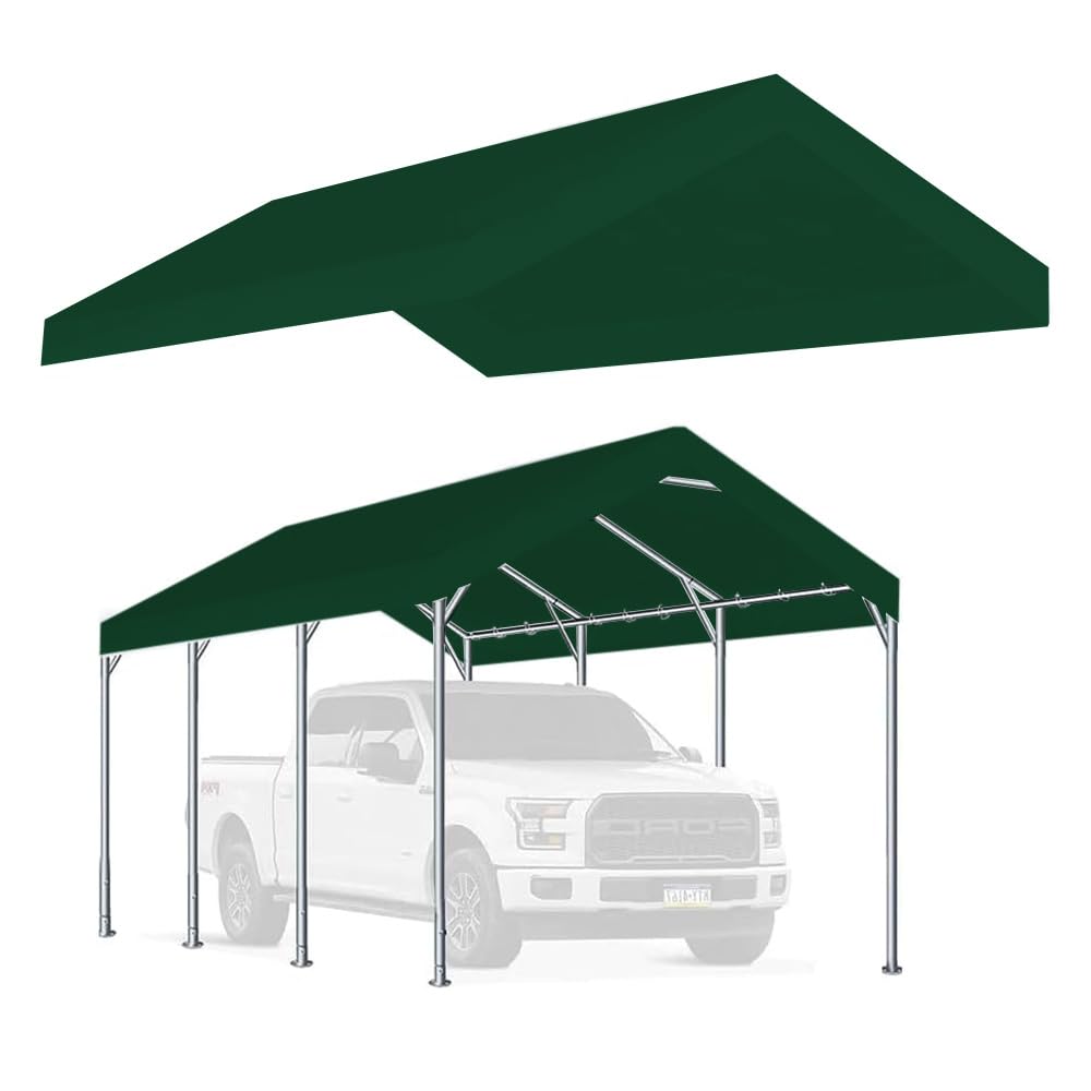 Vanteriam front view of green replacement top showing full coverage and protection