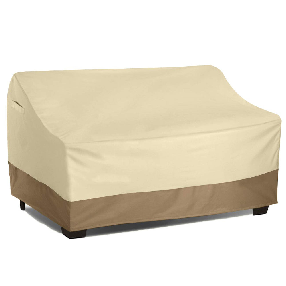 Vanteriam front view on a bench showing full coverage and weather protection