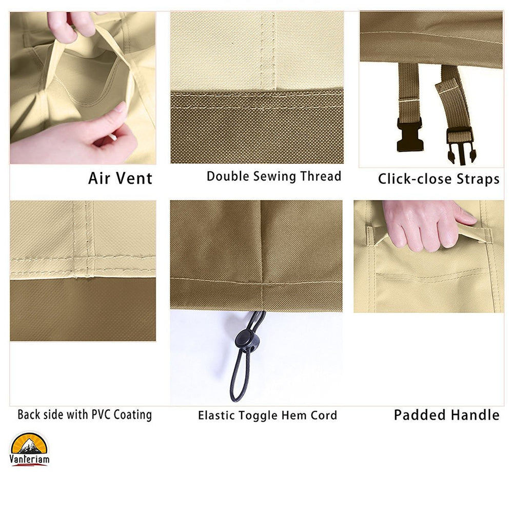 Vanteriam padded handle and buckled strap for easy removal and secure fit