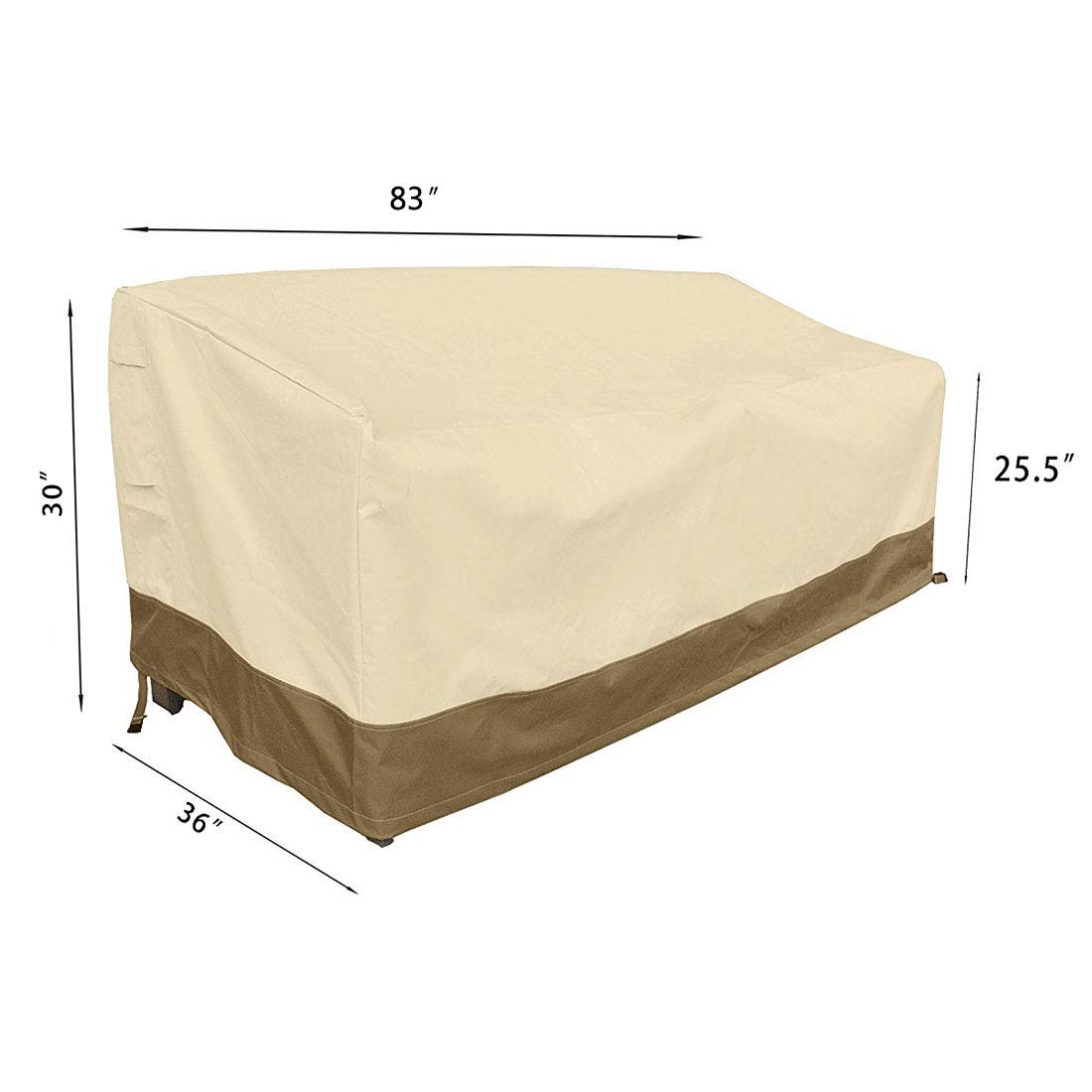 Vanteriam cover next to sofa for scale showing correct size fit benefit