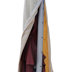 Vanteriam heavy-duty zipper with padded handle for easy fitting and removal