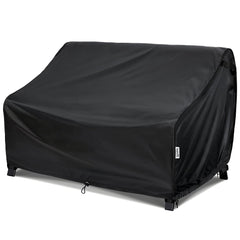 VARIETYFACE front view covering a patio loveseat protects cushions