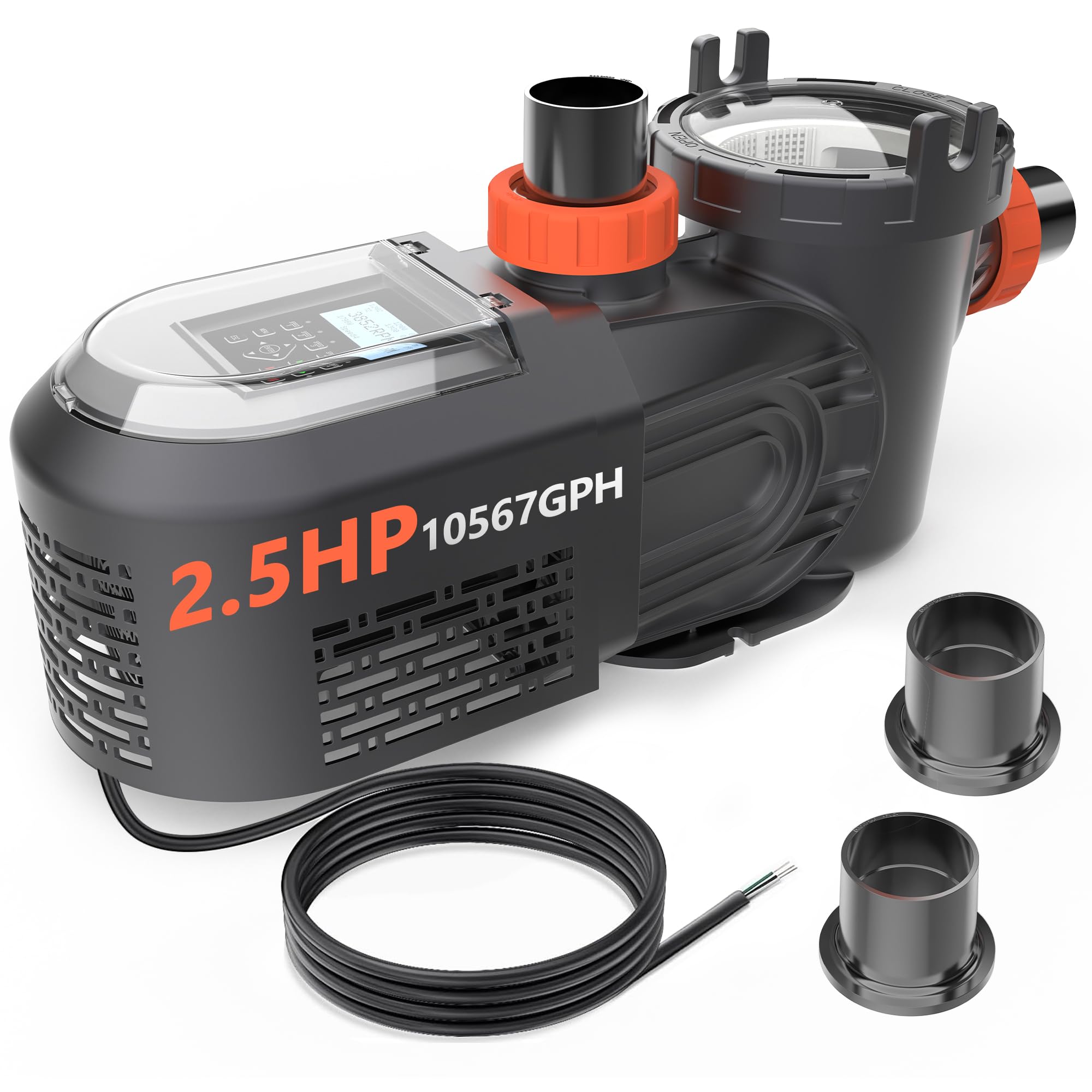 VARMINPOOL front view of pump showing compact design and reliable flow