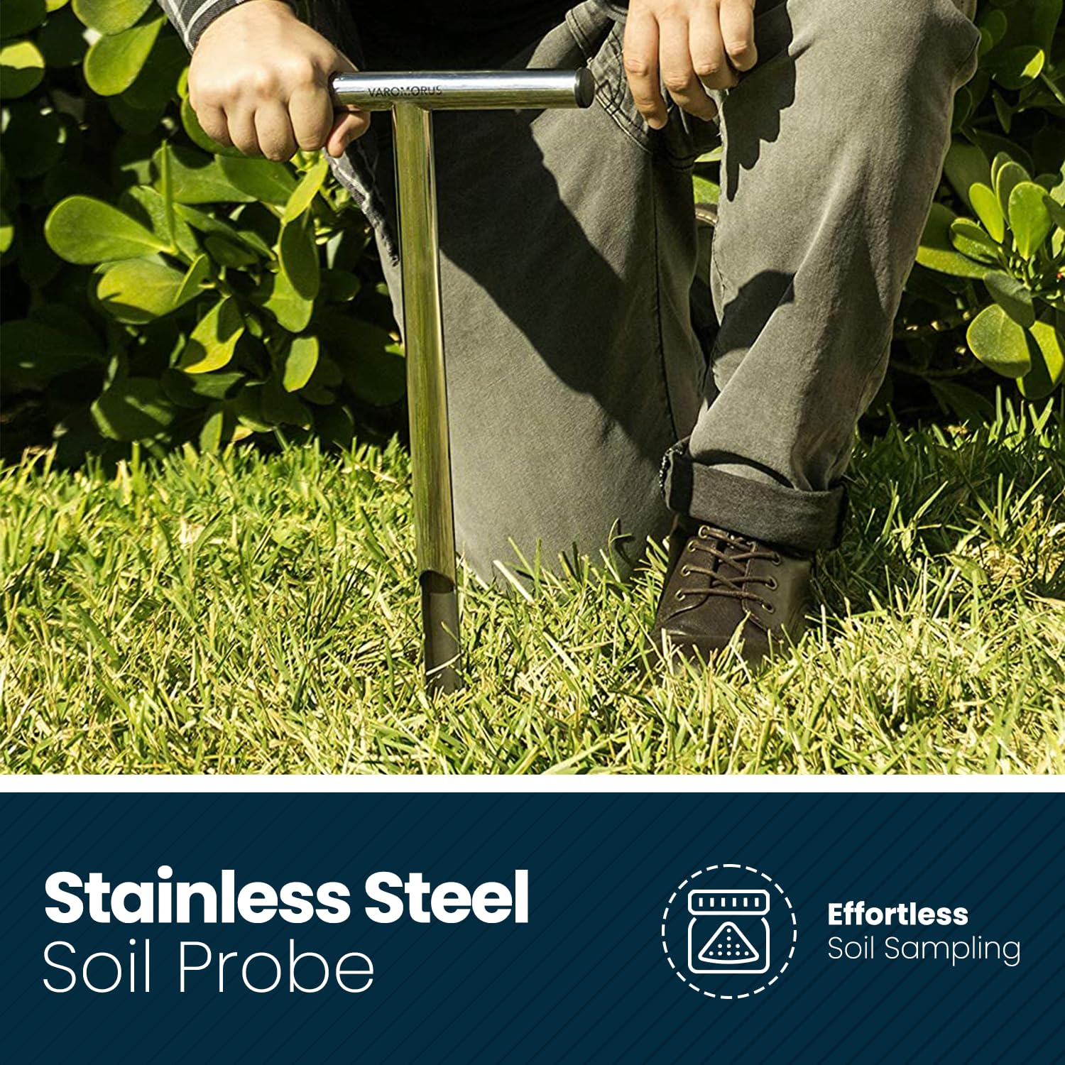 Varomorus close-up of cutting edge showing precision for clean 3/4 inch soil cores