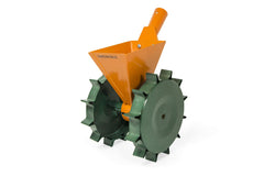 VAROMORUS seeder row bracket detail showing adjustable spacing benefits
