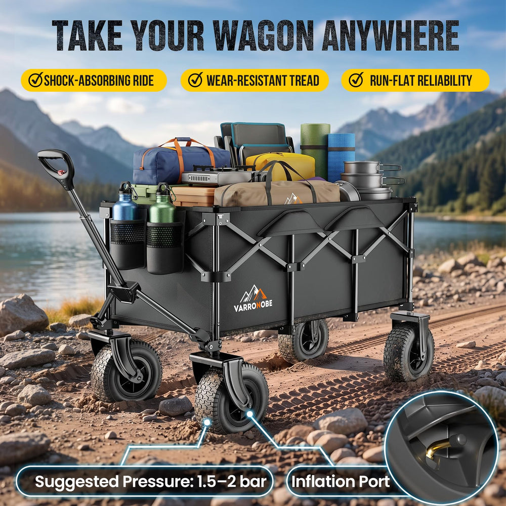VARRONOBE loaded with a large cooler to show 220L capacity and organization