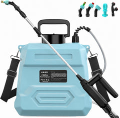 VASG front view of electric sprayer showing controls and comfortable handle for easier spraying
