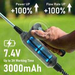 VASG sprayer in use spraying garden plants to save time and reduce effort