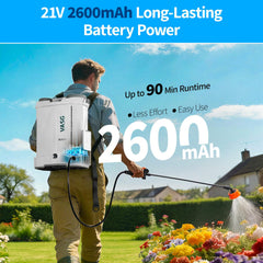 VASG semi‑translucent tank with gallon markings, enabling quick liquid checks