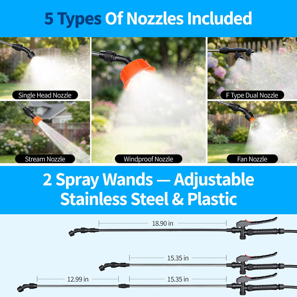 VASG telescopic stainless wand extended, reaching high branches with ease