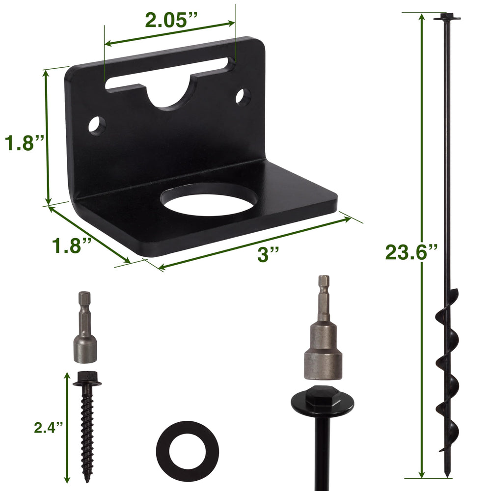 VASGOR drill adapter and accessories organized for fast install
