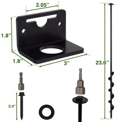 VASGOR drill adapter and accessories organized for fast install