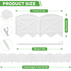 Vashly curved edging arranged in circular bed showing flexible shaping advantage
