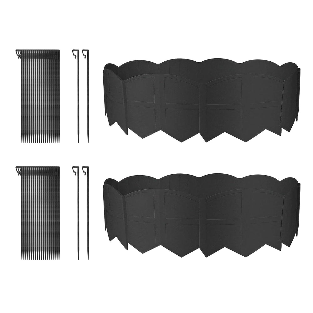 Vashly front packaging showing complete garden edging kit and quick benefits
