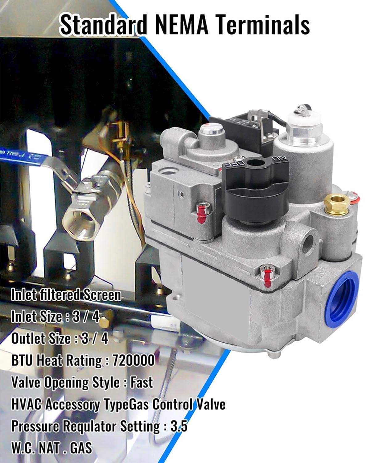 Vaticas 700-506 pilot assembly close-up showing filter and adjustment key