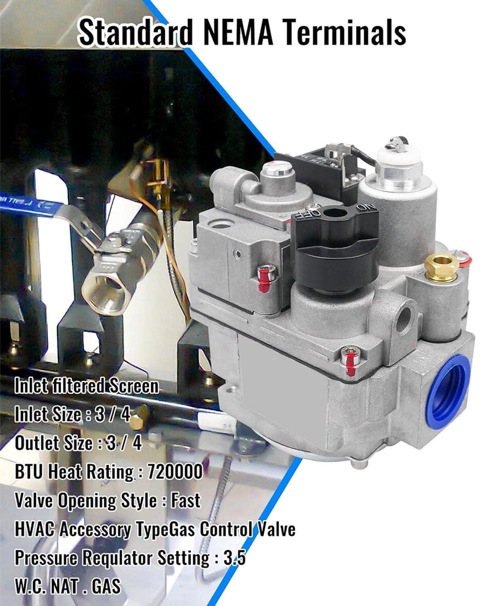 Vaticas 700-506 pilot assembly close-up showing filter and adjustment key
