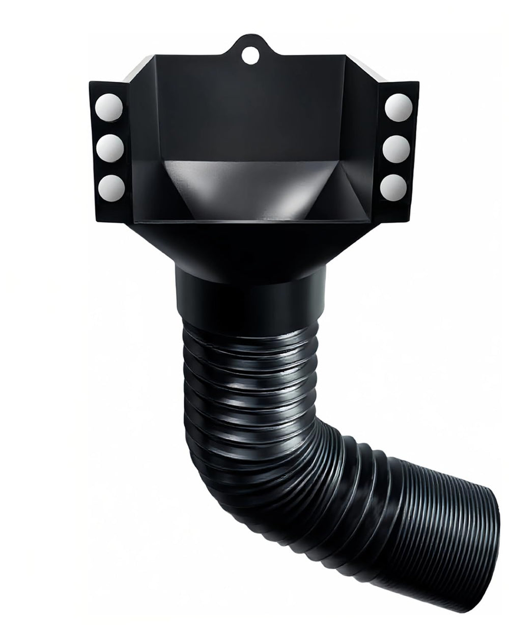 VattaFrast front view mounted showing tidy pellet transfer benefit