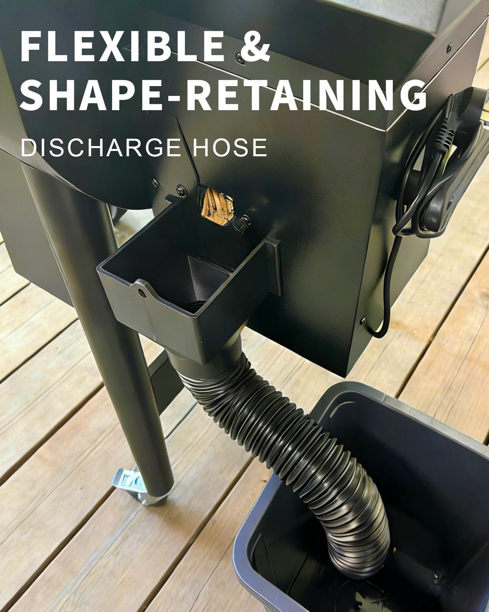 VattaFrast installed on a Traeger hopper for fast cleanouts