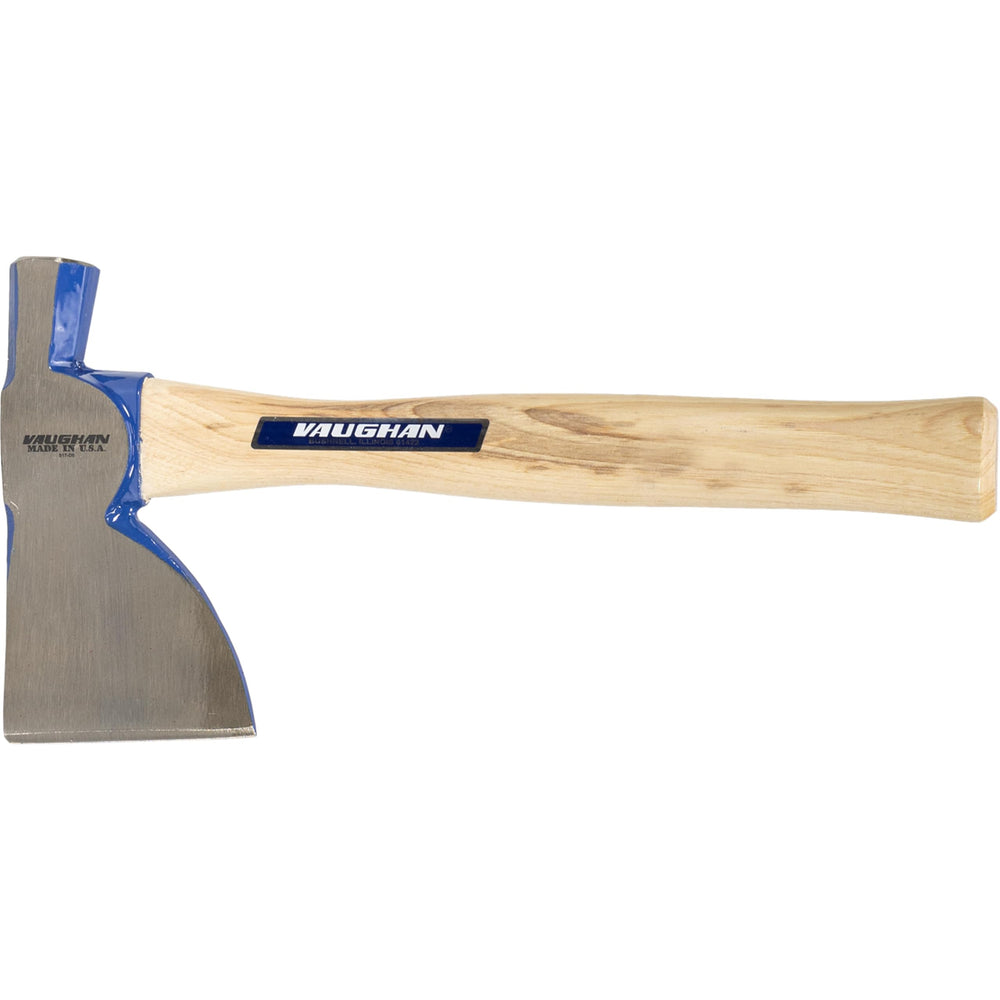 Vaughan half hatchet head close-up highlighting the 3.5-inch cutting edge benefit