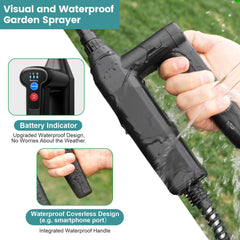 VAXMAY close-up of four interchangeable nozzles offering spray versatility
