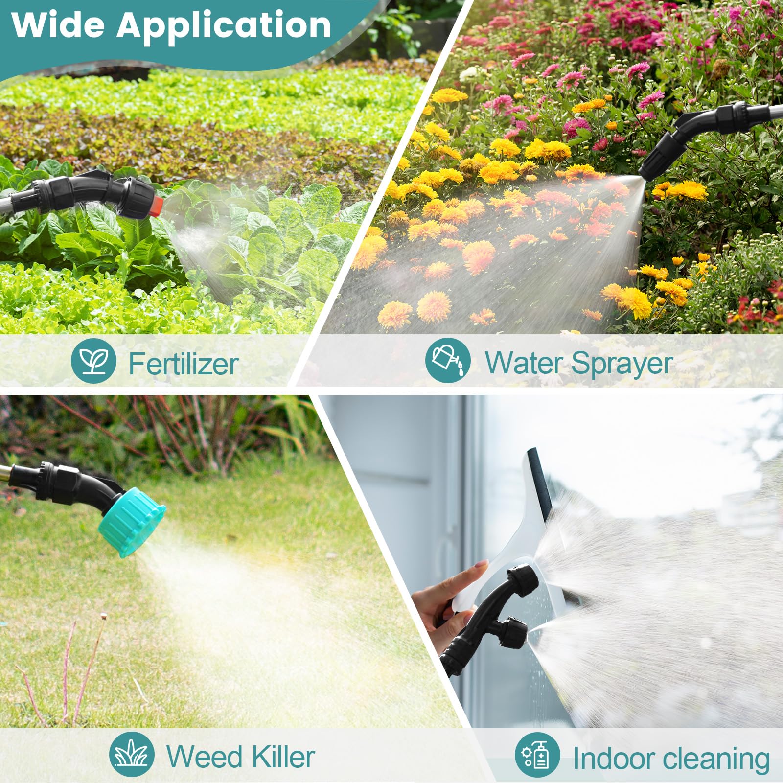 VAXMAY sprayer in use watering garden to save time and effort