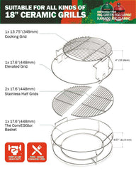 VBOYL close-up of upper rack showing grill surface and easy-access cooking benefit