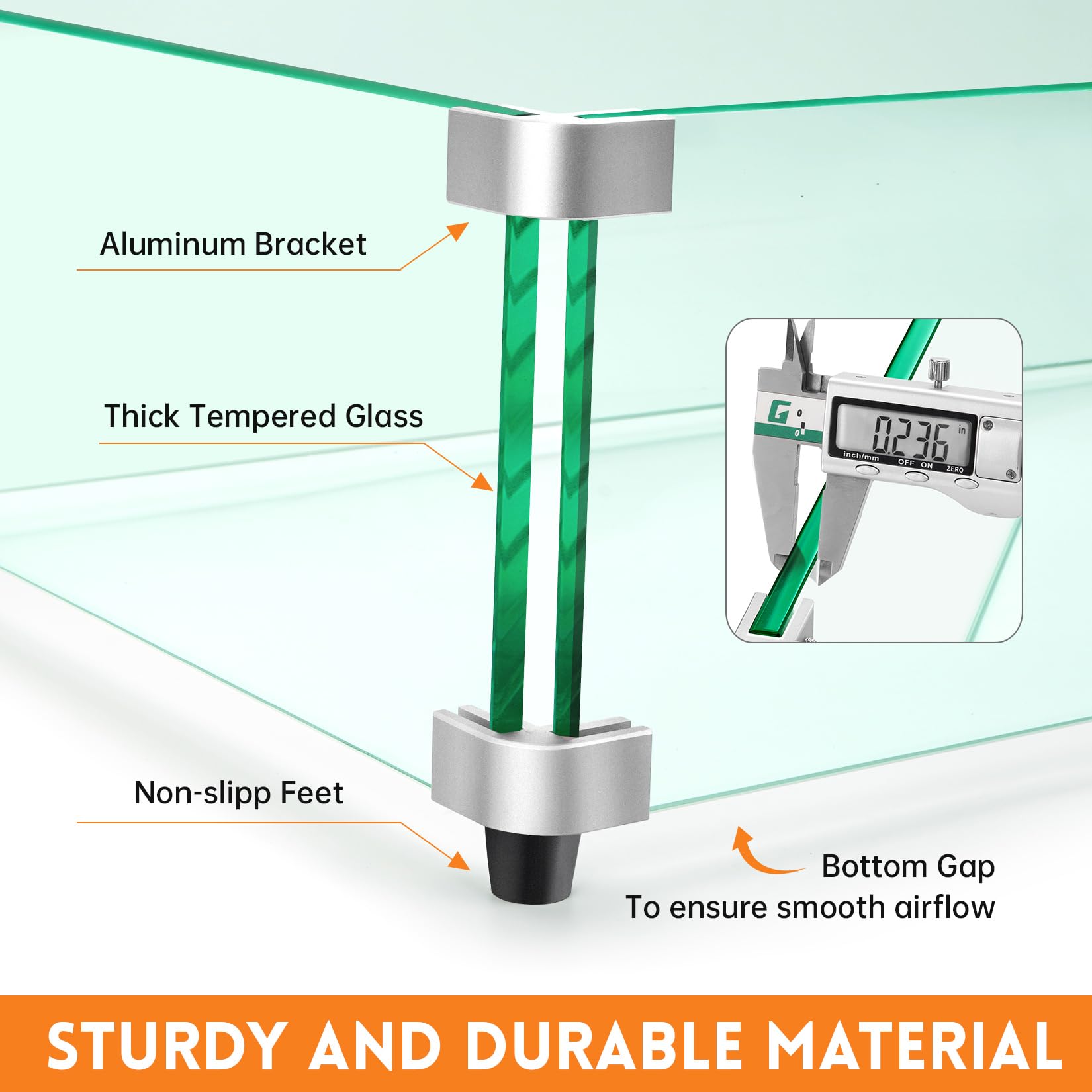 vchin aluminum bracket detail showing corrosion resistance and secure mount