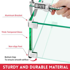 vchin close view of aluminum bracket connection showing secure stable mounting